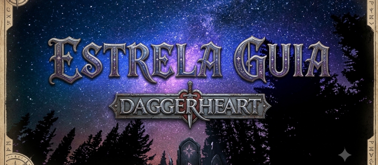 Banner da mesa de RPG: Estrela Guia