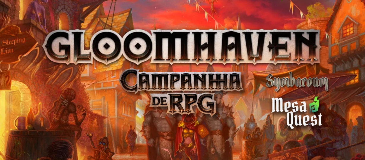 Banner da mesa de RPG: Gloomhaven | Campanha Adaptada