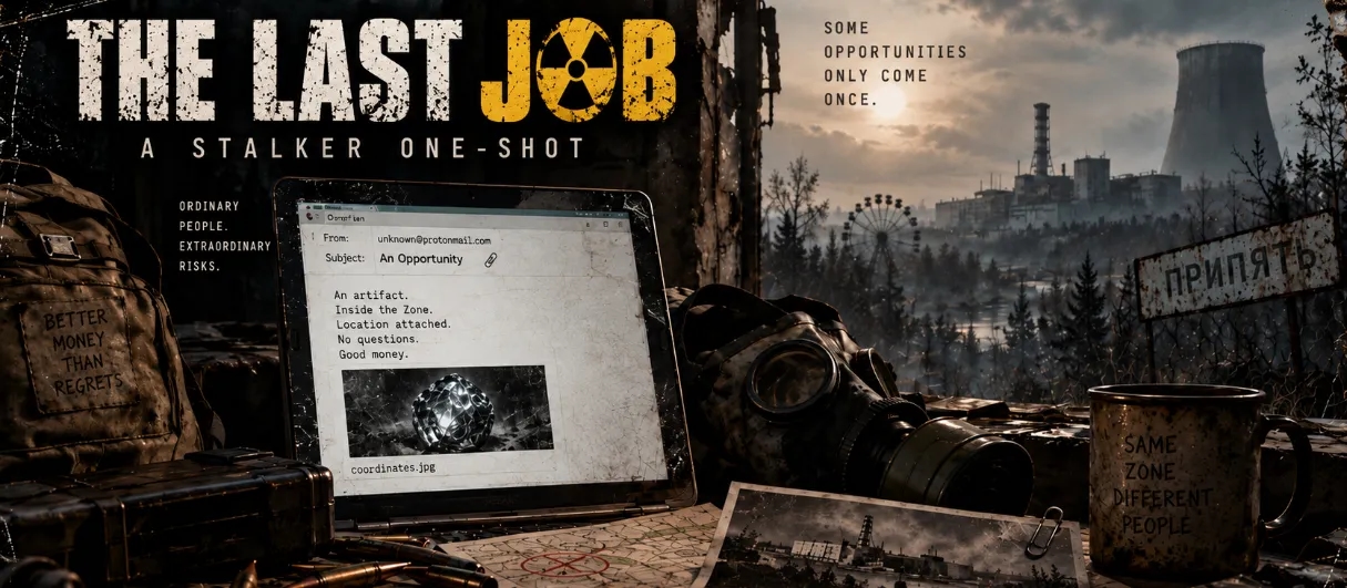 Banner da mesa de RPG: The Last Job
