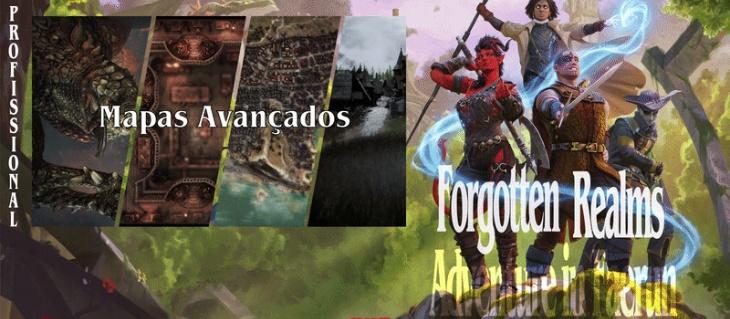 Banner da mesa de RPG: Forgotten Realms: Aventurando-se em Faerun
