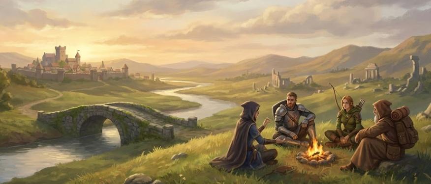 Banner da mesa de RPG: Bazar da S.O.M.B.R.A. - Mesa Tutorial