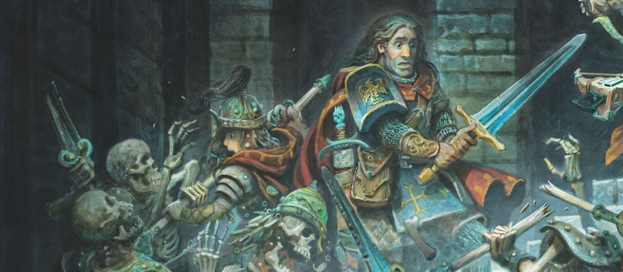 Banner da mesa de RPG: Oath Hammer | A Cripta do Rei do Mar |