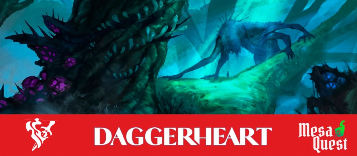 Banner da mesa de RPG: A canção da terra ferida - Daggerheart