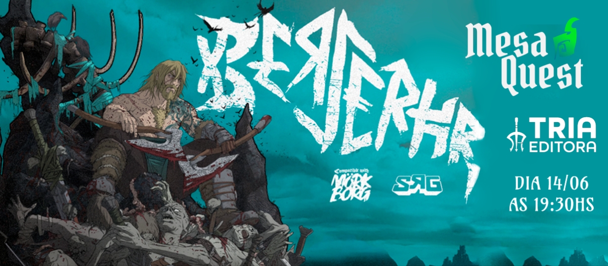 Banner da mesa de RPG: O Deus sem Nome.