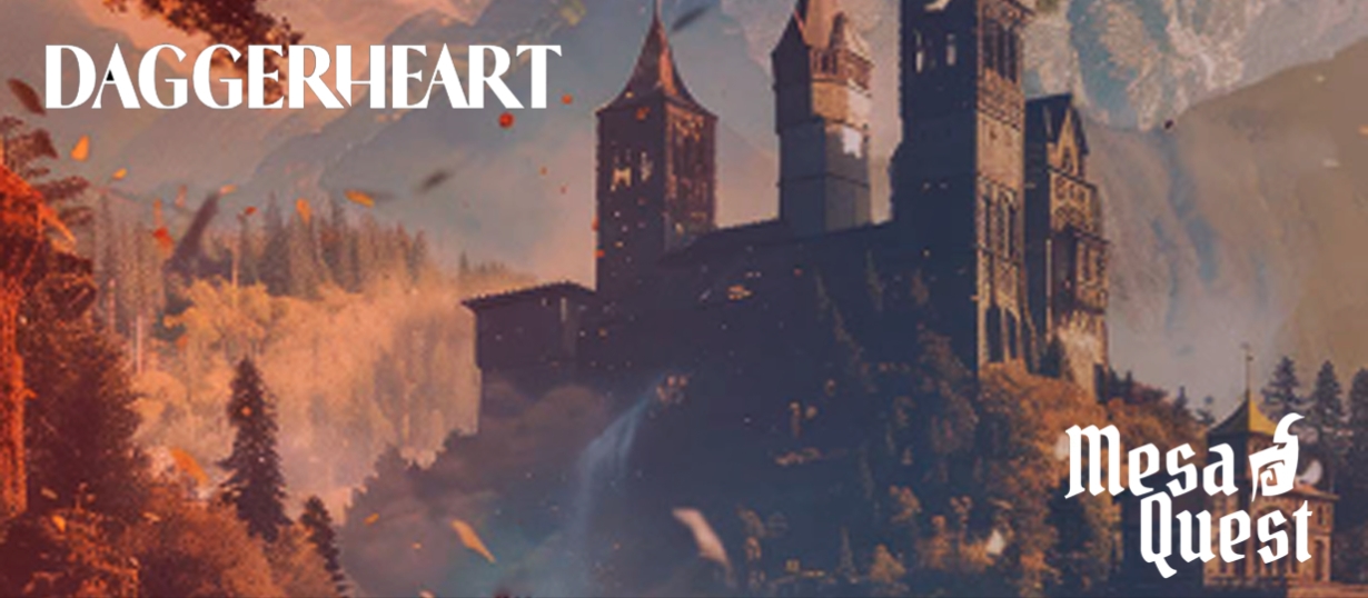 Banner da mesa de RPG: A Sombra do Trono - Linhas do Destino - Daggerheart