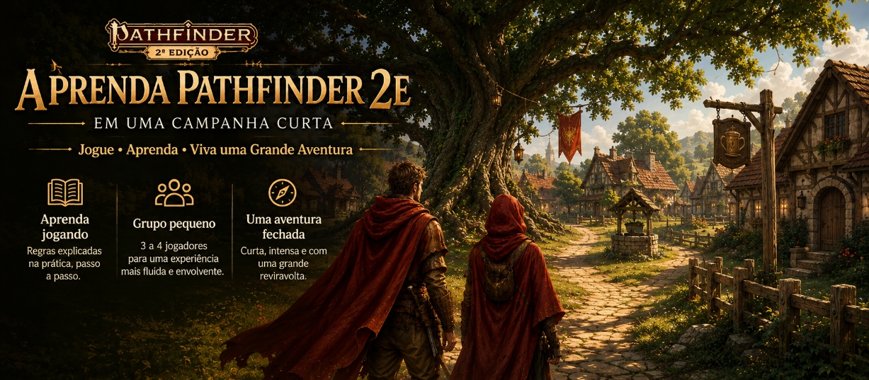 Banner da mesa de RPG: Pathfinder 2e: Somente Uma Chance Para Vencer