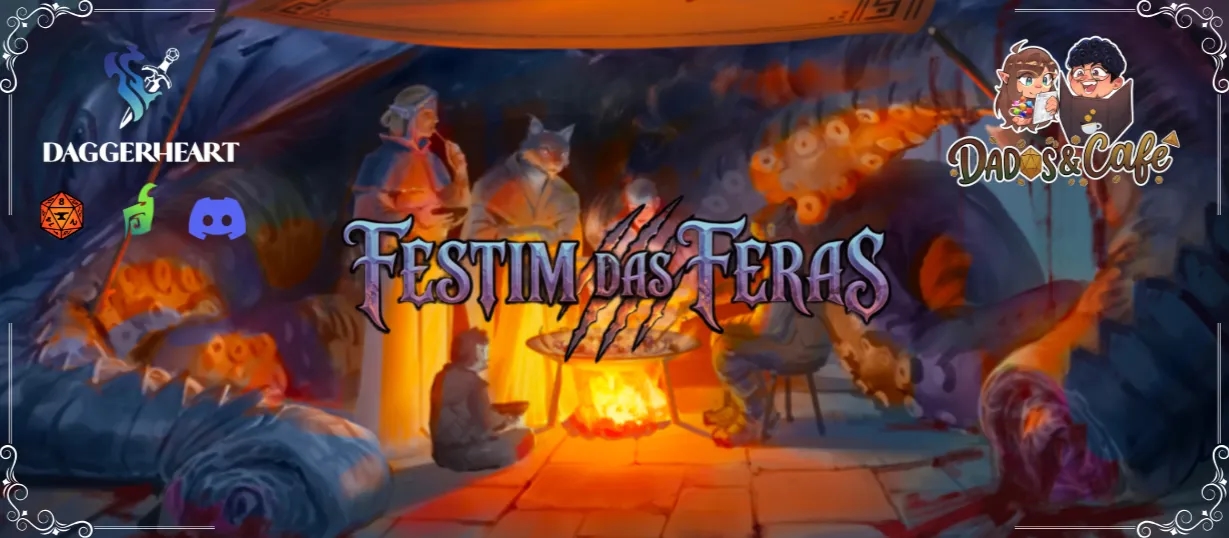 Banner da mesa de RPG: Festim das Feras