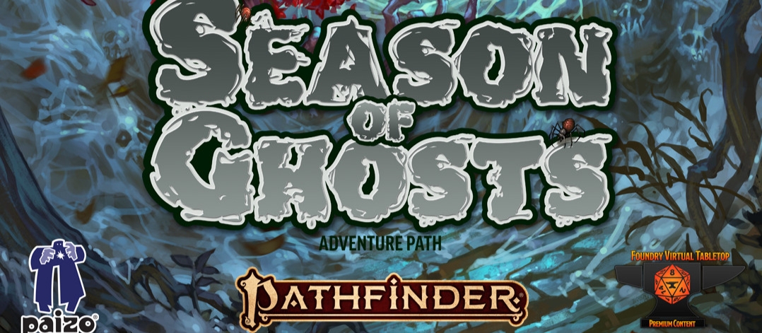 Banner da mesa de RPG: Temporada de Fantasmas