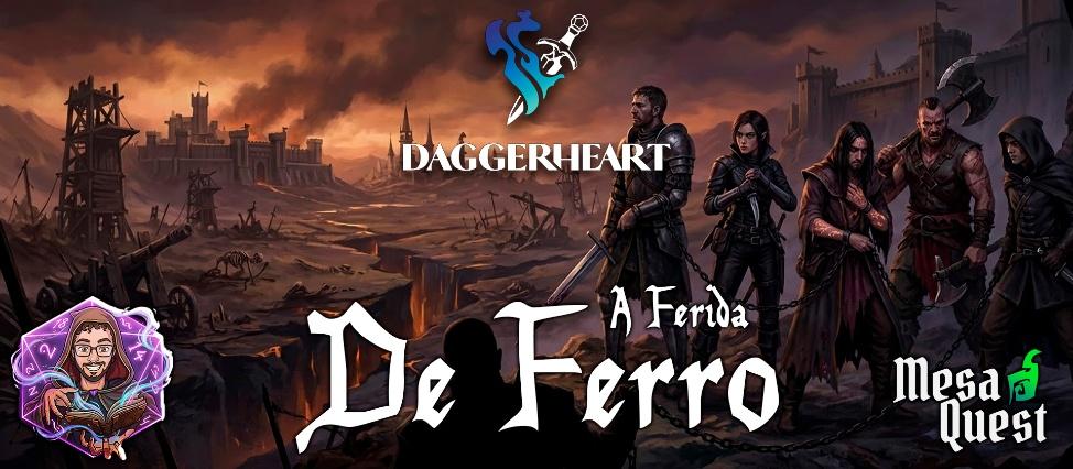 Banner da mesa de RPG: A Ferida de Ferro