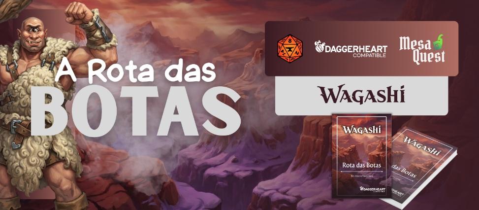 Banner da mesa de RPG: Aventuras na Rota das Botas