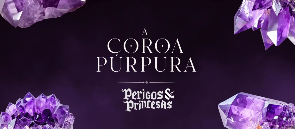 Banner da mesa de RPG: A Coroa Purpura