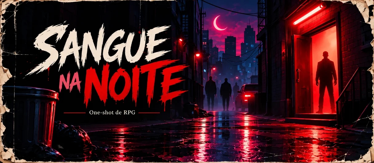 Banner da mesa de RPG: Sangue na noite - Vampiro para iniciantes