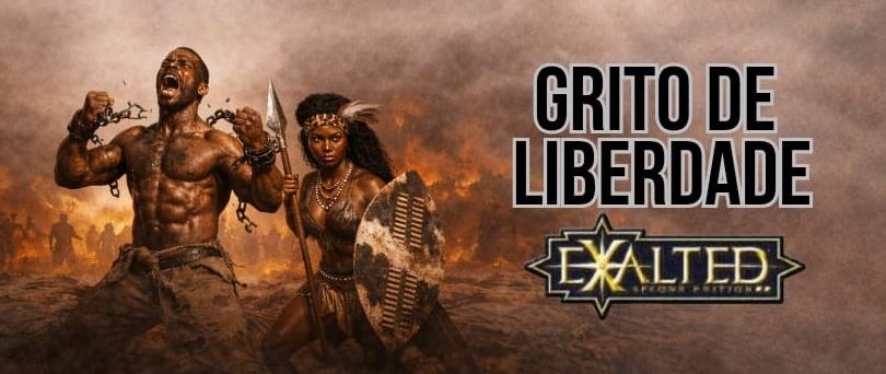 Banner da mesa de RPG: Grito de Liberdade