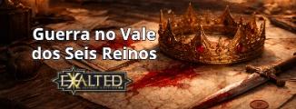 Banner da mesa de RPG: Guerra no Vale dos Seis Reinos