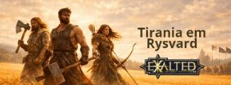 Banner da mesa de RPG: Tirania em Rysvard