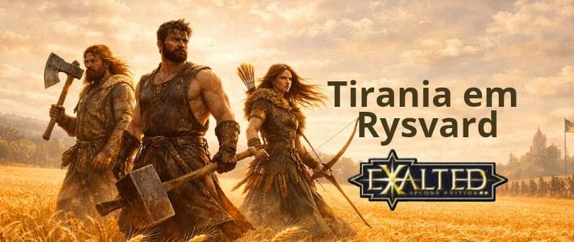 Banner da mesa de RPG: Tirania em Rysvard