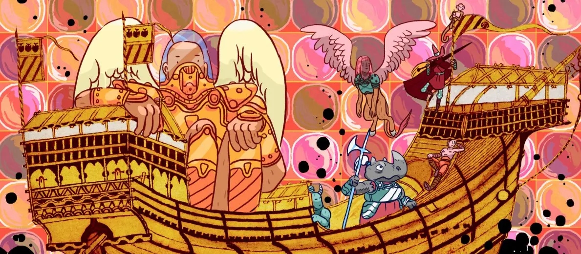 Banner da mesa de RPG: O Manjar-Branco e o Cardo | Uma Aventura de Boas Vindas a Troika!