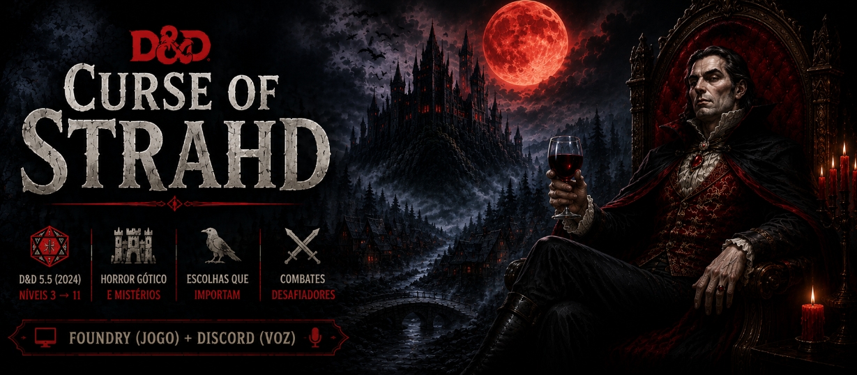 Banner da mesa de RPG: Curse of Strahd by mestre bilu - 22/08