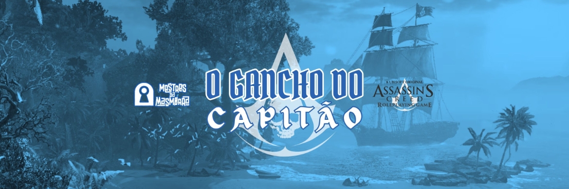 Banner da mesa de RPG: O GANCHO DO CAPITÃO