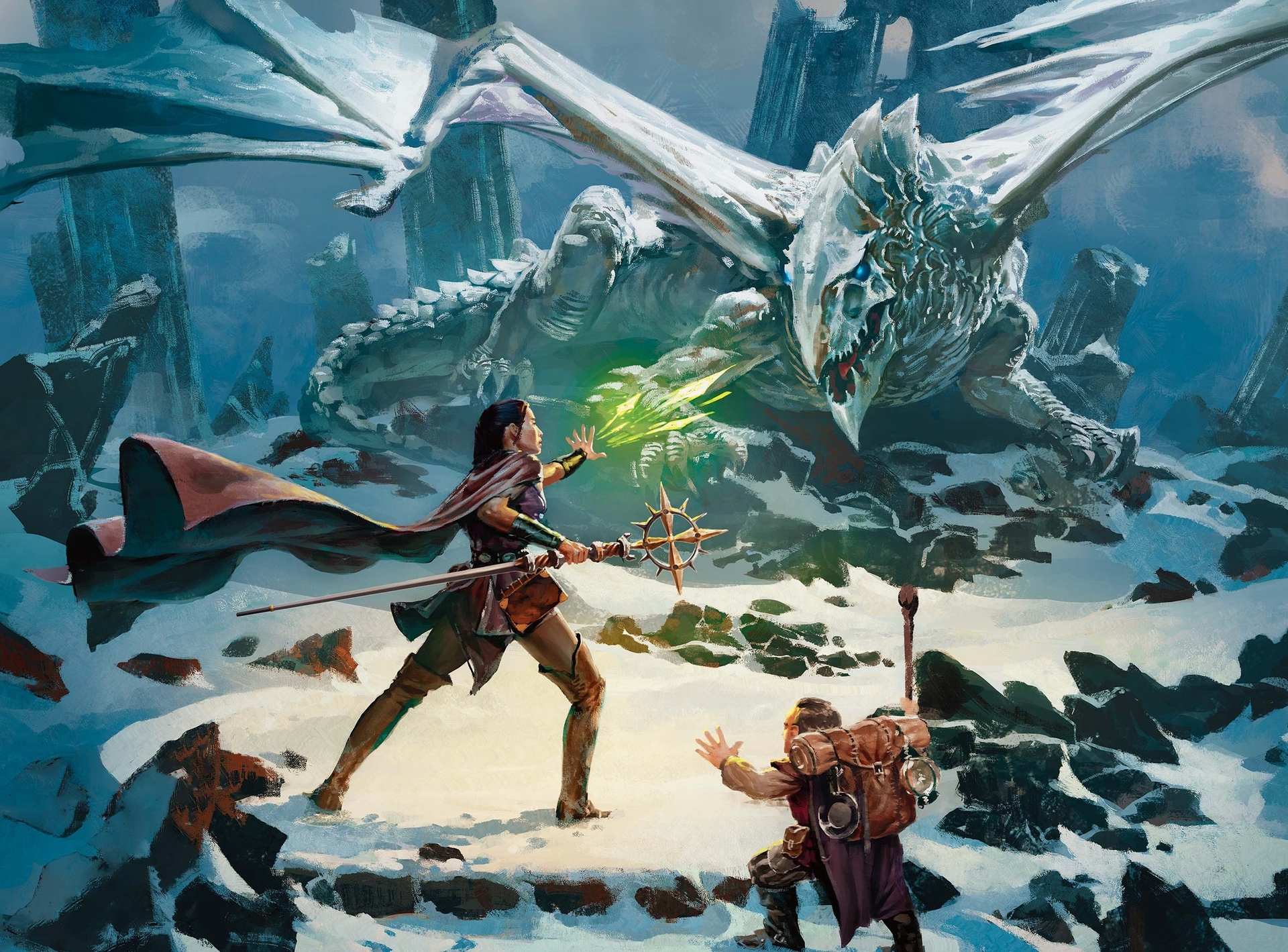 Banner da mesa de RPG: Dragão do Pico da Ponta Gelida | D&D 5.5 | SÁBADOS 20H