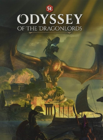 Banner da mesa de RPG: Odisseia dos lordes dragões.