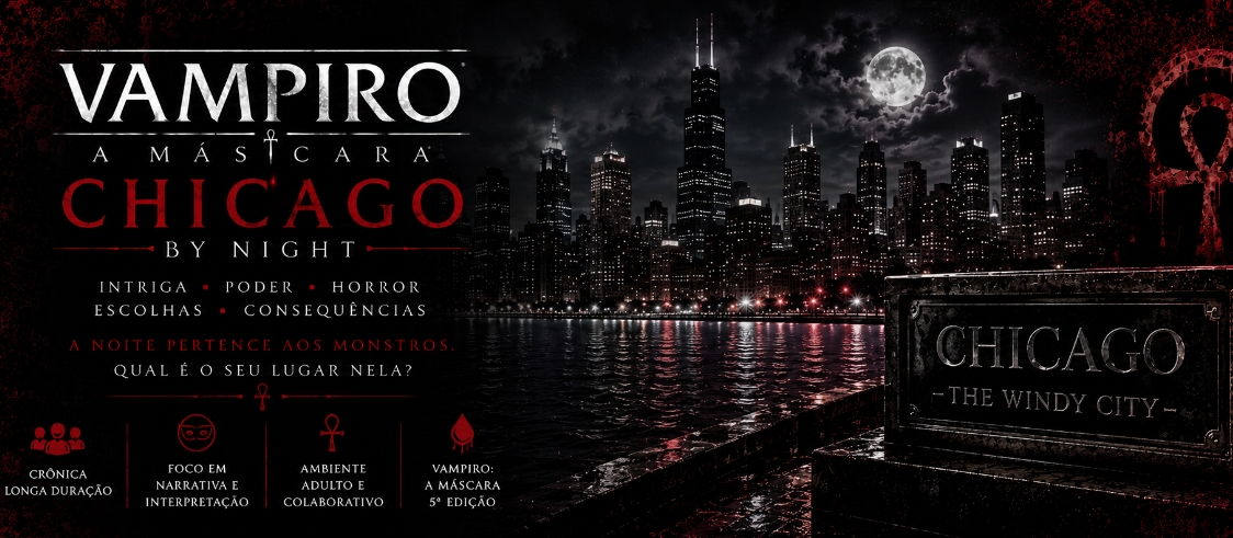 Banner da mesa de RPG: Chicago By Night