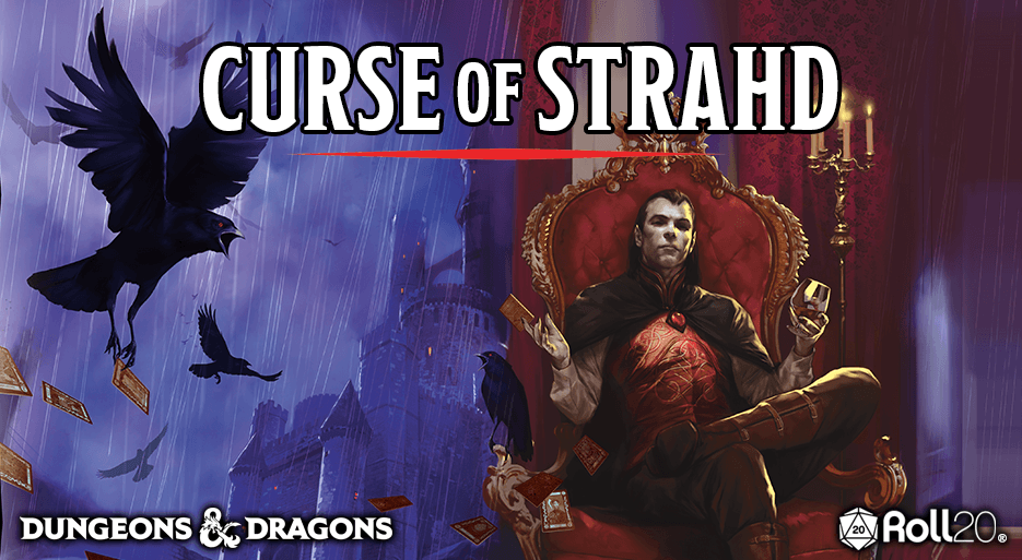 Banner da mesa de RPG: Curse of Strahd 🧛♂️