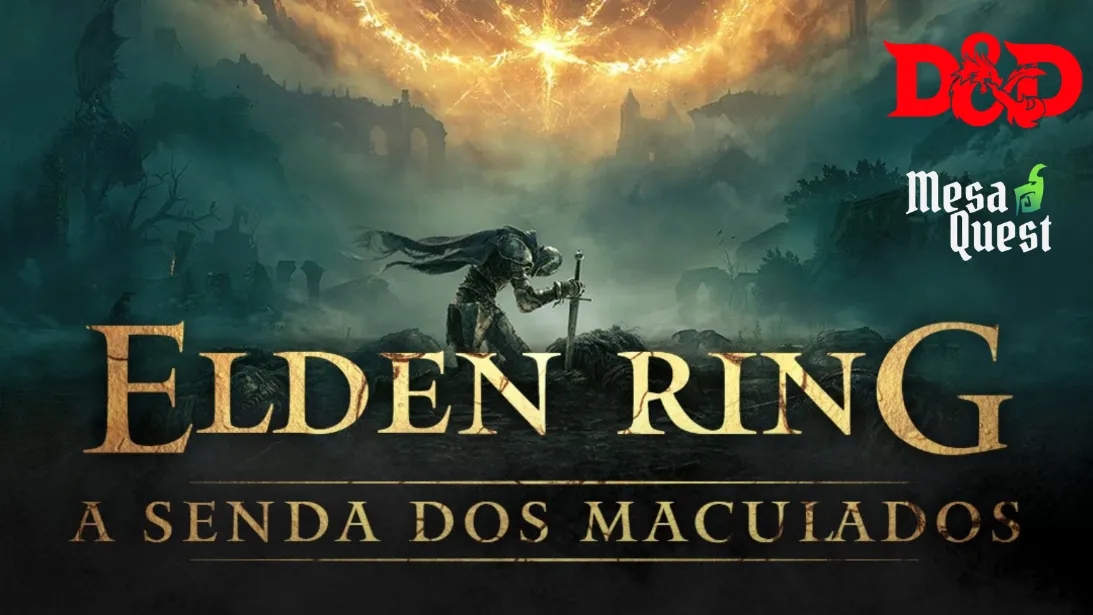 Banner da mesa de RPG: Elden Ring - A Senda dos maculados