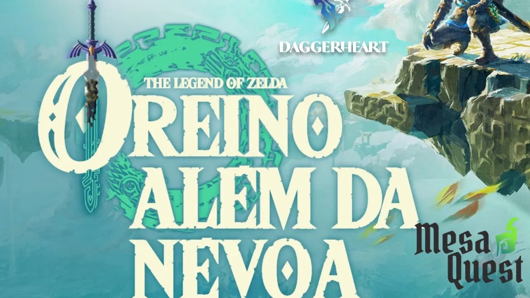 Banner da mesa de RPG: The Legend of Zelda - O Reino além da névoa