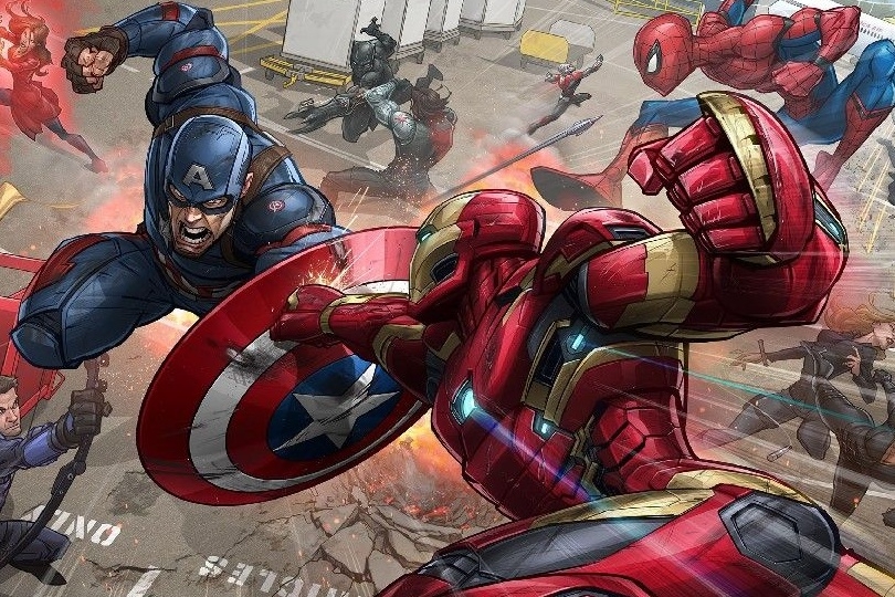 Banner da mesa de RPG: Marvel : Guerra Civil