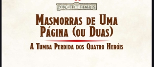 Banner da mesa de RPG: Masmorra de 1 ou 2 páginas