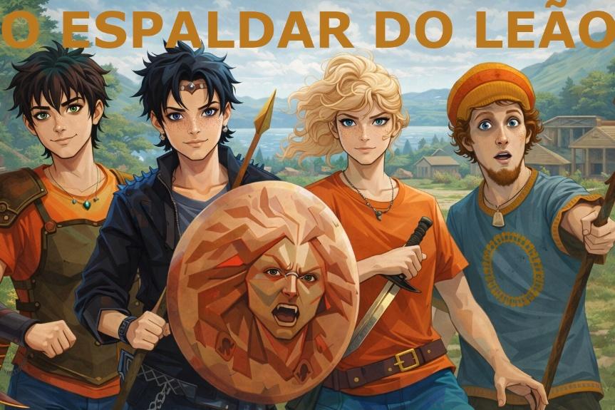Banner da mesa de RPG: O Espaldar do Leão