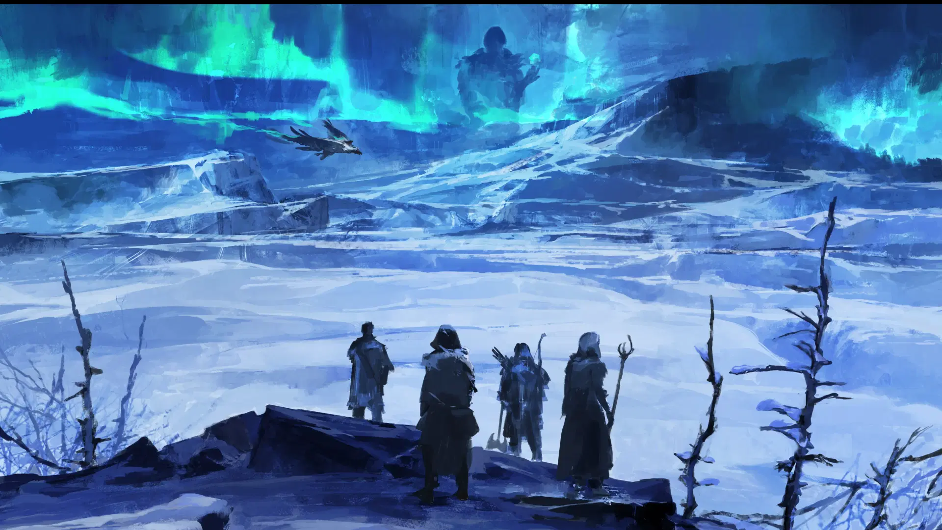 Banner da mesa de RPG: O Vale do Vento Gélido, a Geada da Donzela Gélida