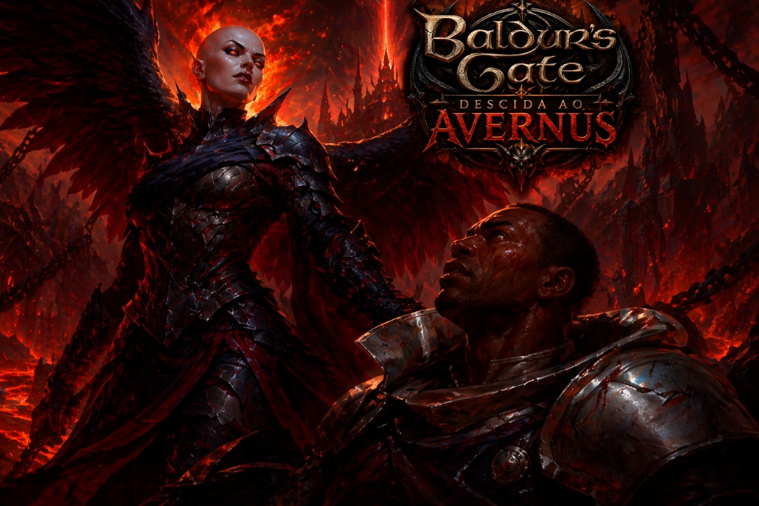 Banner da mesa de RPG: Baldur's Gate: Descida ao Avernus