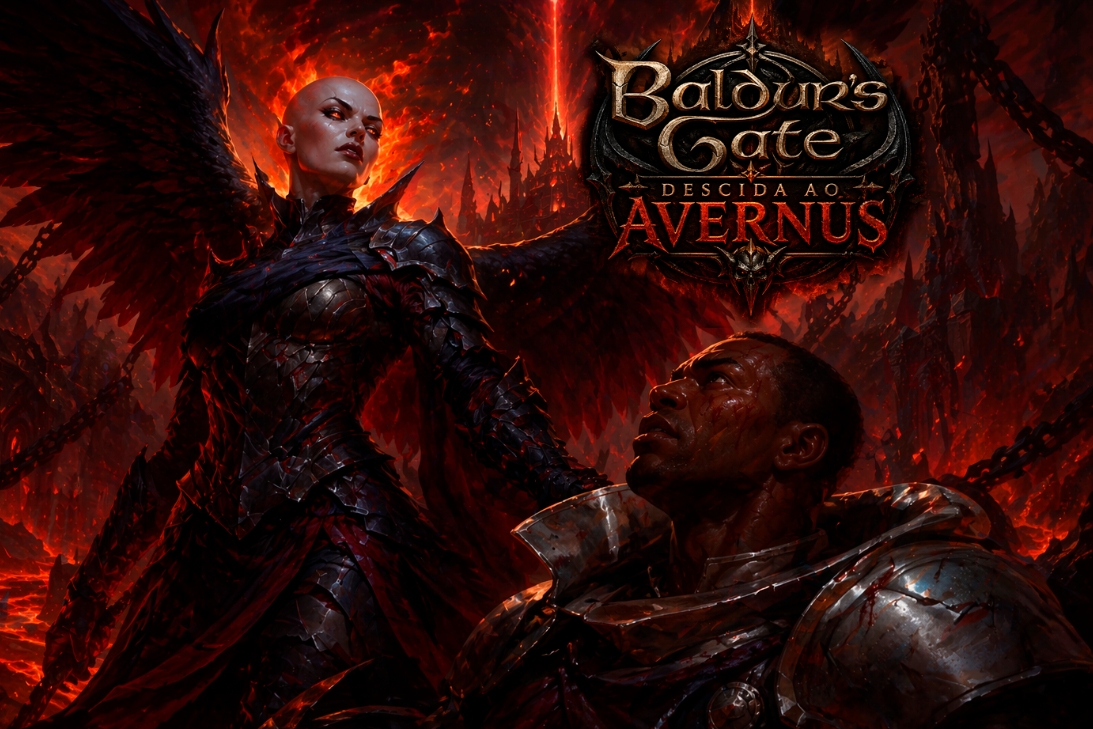 Banner da mesa de RPG: Baldur's Gate: Descida ao Avernus