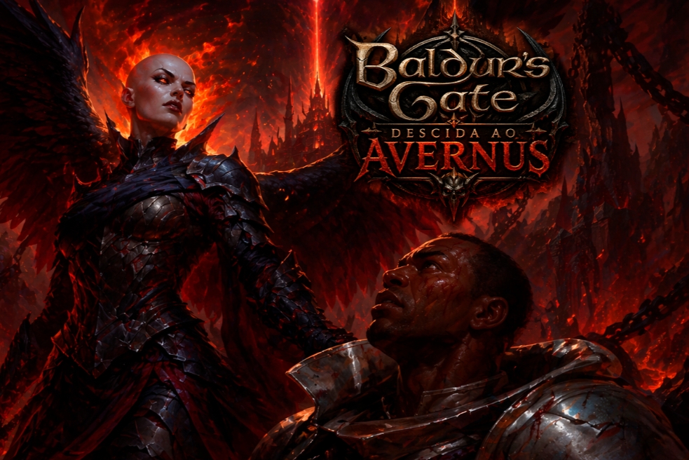 Banner da mesa de RPG: Baldur's Gate: Descida ao Avernus