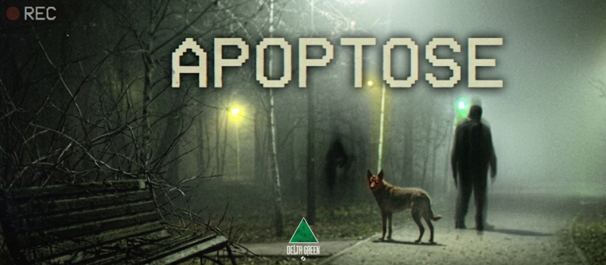 Banner da mesa de RPG: APOPTOSE - Oneshot do evento Cthulhu