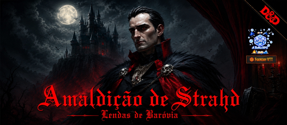 Banner da mesa de RPG: Lendas da Baróvia: A Maldição de Strahd