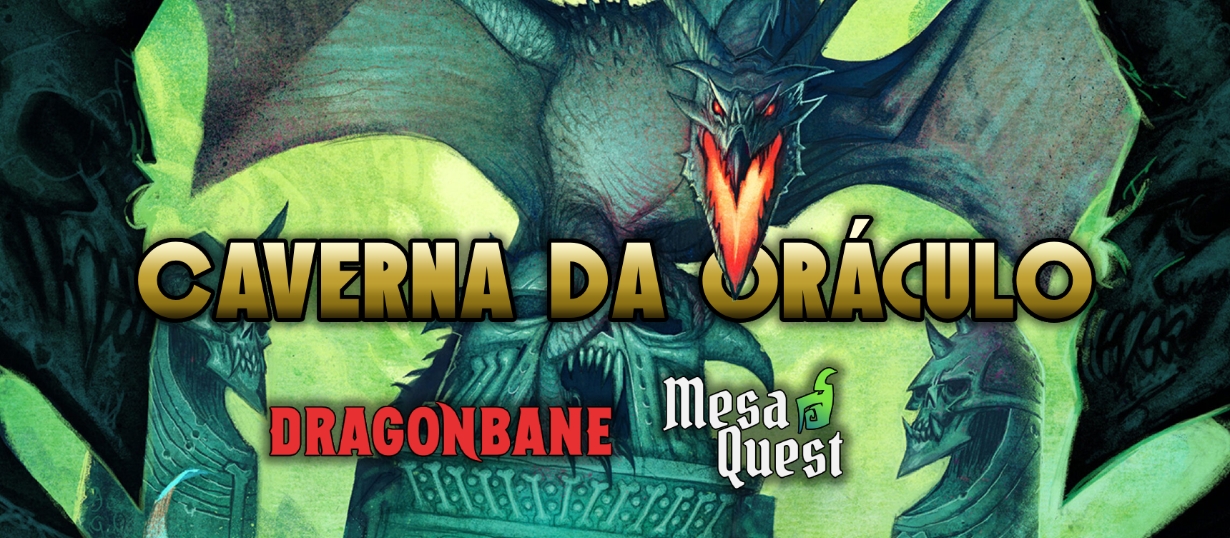 Banner da mesa de RPG: Caverna da Oráculo