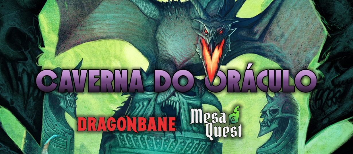 Banner da mesa de RPG: Caverna da Oráculo
