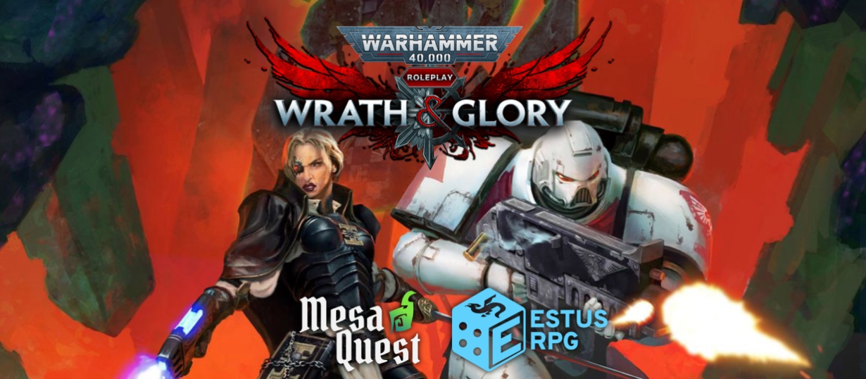 Banner da mesa de RPG: Wrath & Glory™: Voto de Silêncio
