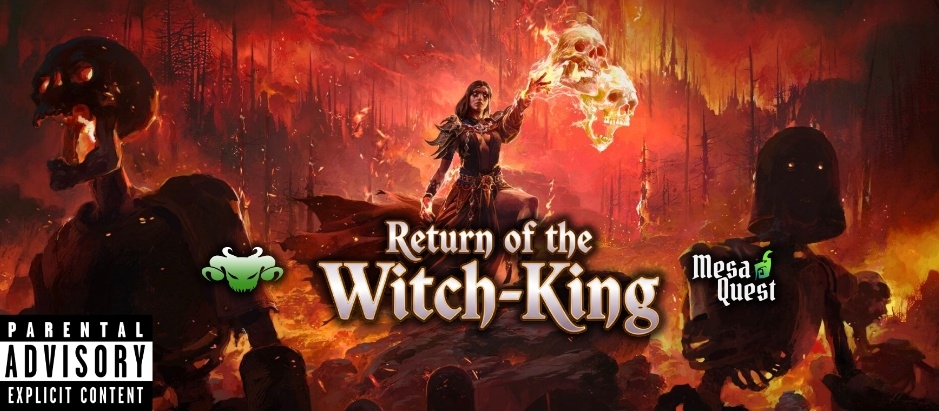Banner da mesa de RPG: Return of the Witch-King