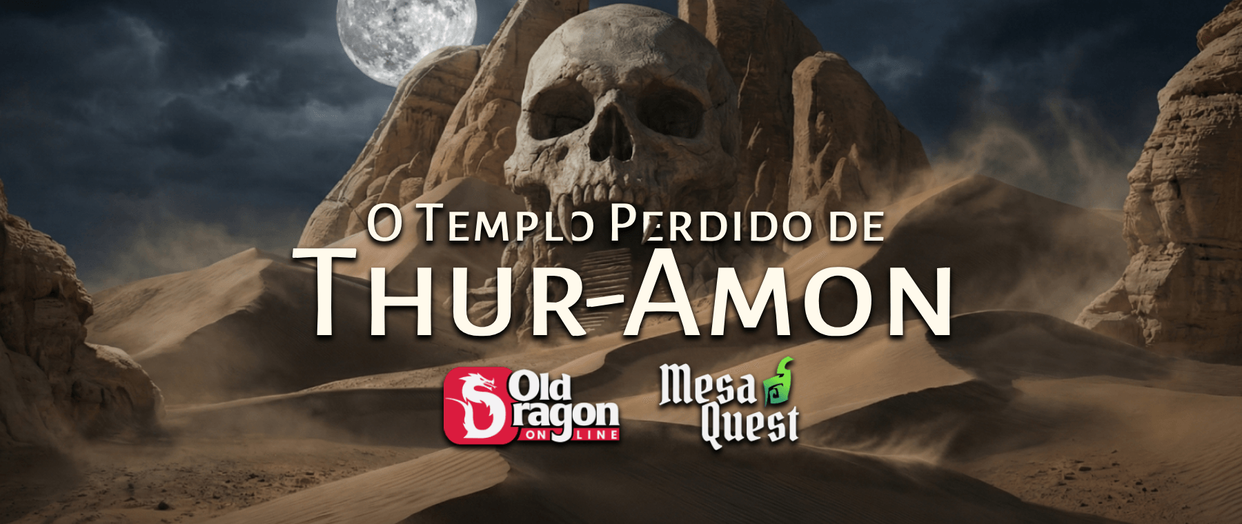 Banner da mesa de RPG: Templo Perdido de Thur-Amon