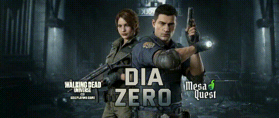 Banner da mesa de RPG: The Walking Dead: Dia Zero