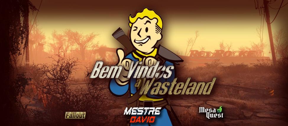 Banner da mesa de RPG: Aprendendo Fallout: Bem vindos a Wasteland