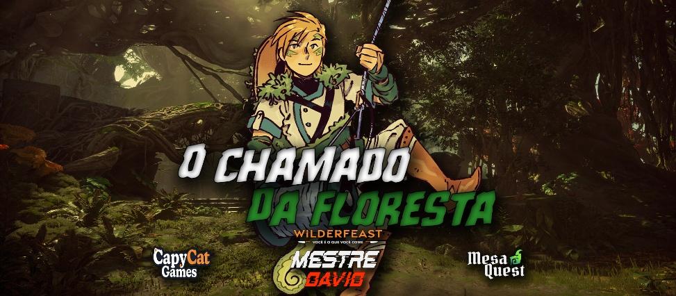 Banner da mesa de RPG: O Chamado da Floresta