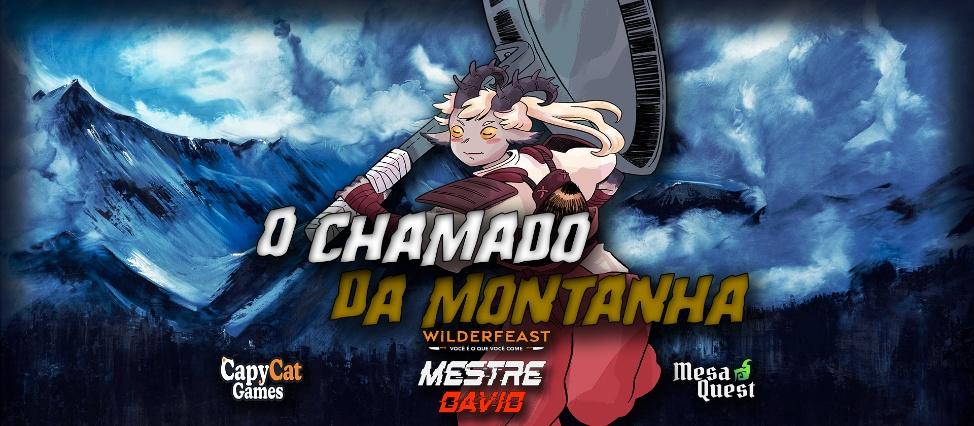 Banner da mesa de RPG: O Chamado da Montanha