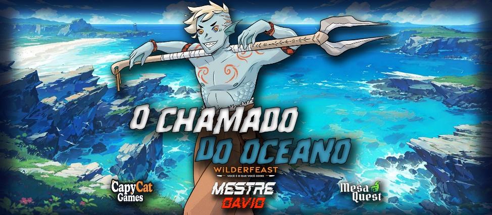 Banner da mesa de RPG: O Chamado do Oceano