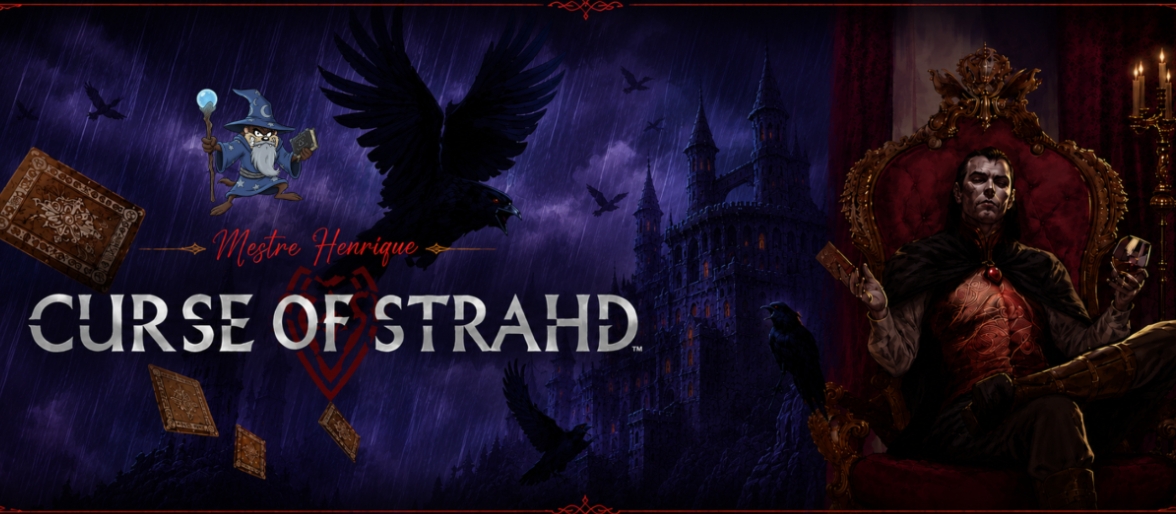 Banner da mesa de RPG: A maldição de Sthrad