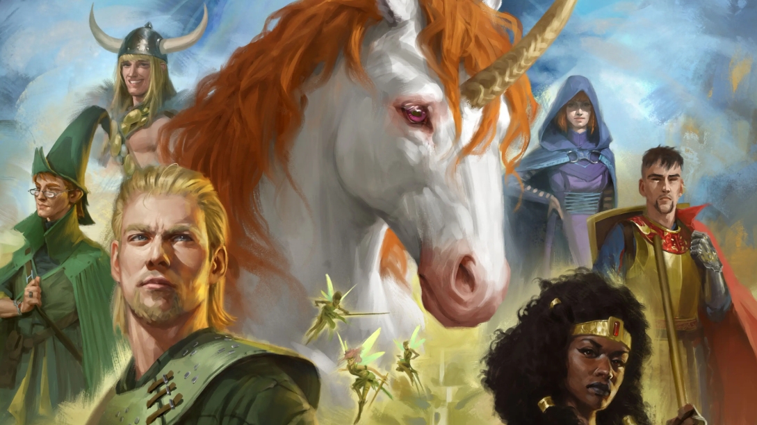 Banner da mesa de RPG: Uni e a Caça pelo Chifre Perdido